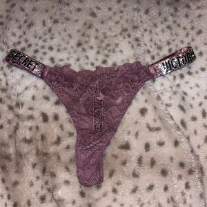 Victoria's Secret Rhinestone Lace thong Panties